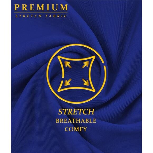 Women's Pencil Skirt Premium Ponte Basic Solid Stretch Above - Picture 6 of 6